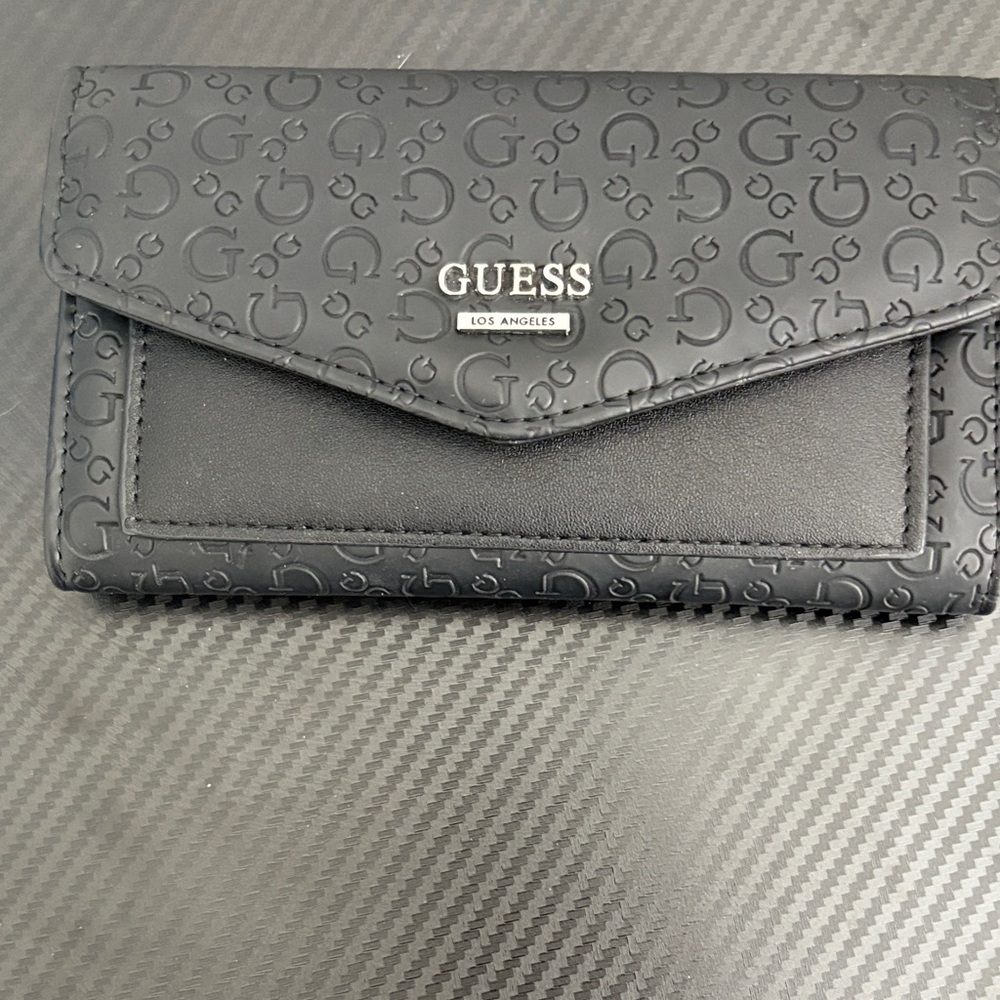 Guess Black Embossed Wallet